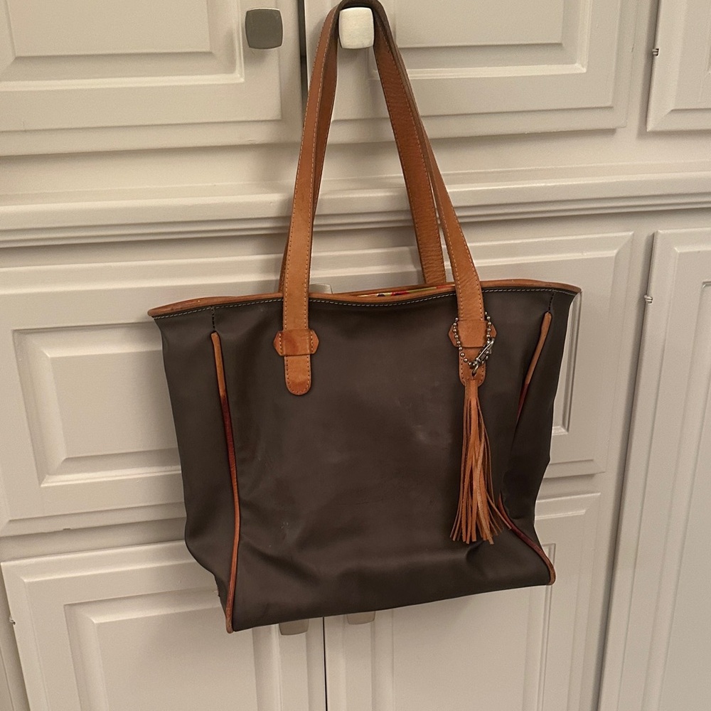 Consuela Brown and Tan Tote Bag